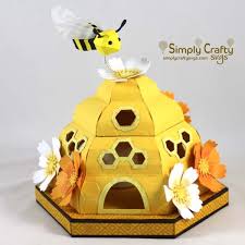 Bee Hive Svg File Simply Crafty Svgs Bee Hive Bee Hive Craft Bee Crafts