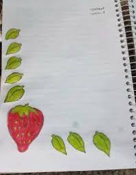 صور تزيين كراسات أطفال أجمل الرسومات على الدفتر المدرسي بالعربي نتعلم Flower Drawing Design Page Decoration Flower Drawing