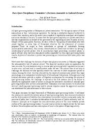 Its decisions are deeply informed by judicial advice and consensus, as well as constitutional and diplomatic considerations. Pdf Does Sport Disciplinary Committee S Decision Amenable To Judicial Review Jady Hashim Academia Edu