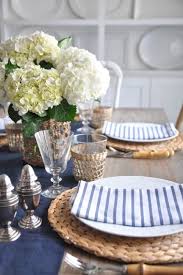 Blue And White Bamboo And Rattan For Easter Via Bungalow Blue Interiors Blue Table Settings Rustic Home Interiors Easter Table Settings