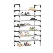 This storage tower is perfect for a bedroom closet, entryway, mudroom or even the garage. Udear Shoe Organizer 7 Tier 21 Pairs Shoes Rack Tower Shelf Storage Black Buy Online In Colombia At Desertcart Co Productid 133547974