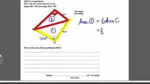 Revision On Area Of Triangles Maths Exam Gcse Math Math