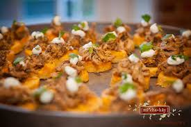 Instead of sit down dinner or buffet, have waiters walk around offering guests heavy horderves. Heavy Hors D Oeuvres Buffet Pepper Moon Catering