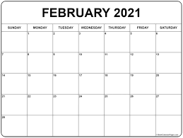 February 2021 Calendar Templates In 2020 Calendar Printables Printable Calendar Template Calendar Template