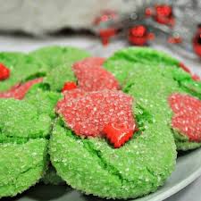 Grinch Cookies Recipe Easy Grinch Crinkle Cookies Recipe Grinch Cookies Recipes Cookie Recipes
