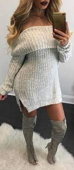 Pin By Sgd On Clothing Gray Sweaterdresses Cozy Sweater Dress Sweater Dress Mini Sweater Dress