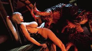 3d Cartoon Monster Cock. This Lady Got A Very Unusual Dick Today. Animation  Rough Sex