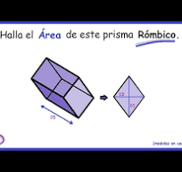 Prisma romboidal (área)