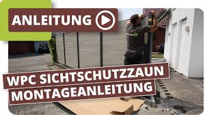 Sie als kunde können nicht nur die art des materials auswählen, sondern, sofern gewünscht, auch die passende farbe mit der ihr zaun aus polen lackiert oder beschichtet werden soll. Wpc Sichtschutzzaun Montageanleitung Youtube