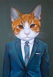 Benny Custom Portrait By Heather Mattoon Hayvan Kedi Sanat