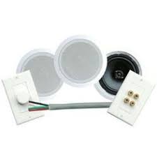 Pyle Home Phskit8 300 Watt 8 Inch Dual In Ceiling Speaker Volume Control Speaker Wall Plate Wiring Combo Speake Ceiling Speakers Plates On Wall Speaker System