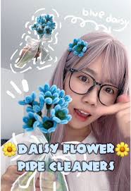 🌼Blue Daisy Pipe Cleaner Tutorial🌼 Join me with this adorable blue daisy  flower using pipe cleaners!! ✨ #fyp #pipecleaner #pipecleanerart  #pipecleaners #handmadegifts #CraftyIdeas #pipecleanerflowers ...