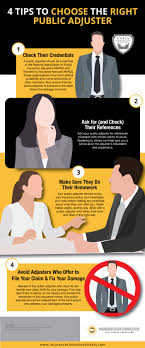 Search for insurance adjuster florida with us 4 Tips To Choose The Right Public Adjuster Infographic