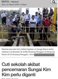 Isu cs 27th nepela memorial 2019, bratislava. Cuti Sekolah Ikutan Pencemaran Sungai Kim Kim Perlu Diganti Sebenarnya My
