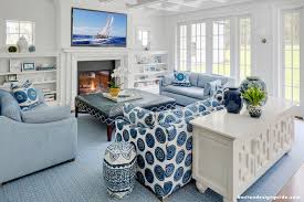 Living room is one of the vital parts of a house that is known to create the first and last impression on the visiting guests. Power Couple Blue White Boston Design Guide