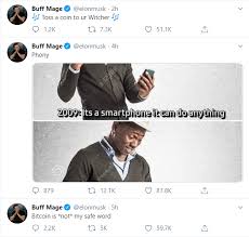 Bitcoin is not my safe word, he tweeted to his 30 million followers. Elon Musk Teasing Or Toying With The Btc Market In His Latest Set Of Tweets