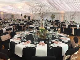 Birthday Black And Gold Table Setting Black And Rose Gold Garden Party Black Party Decorations Rose Gold Table Rose Gold Table Setting