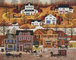See more ideas about cross stitch, stitch, cross. Charles Wysocki Cross Stitch Hawk River Hollow Cross Stitch Cartoon Illustration Americana