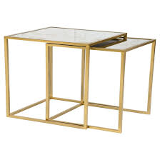 Bring A Touch Of Contemporary Style To Your Space With The Vintage Mirror End Tables From Threshold 153 This Set Of Two Mirrored End Table End Tables Table