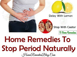 Drinking alcohol during the night of the periods might also be able to stop your menstrual flow. 15 Proven Home Remedies To Stop Your Period Naturally Immediately