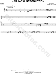 Star wars music for french horn. Jar Jar S Introduction French Horn From Star Wars Episode I The Phantom Menace Sheet Music In C Major Download Print Sku Mn0103848
