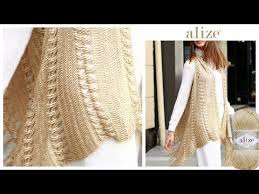 Alize Diva Ile Tig Isi Puskullu Yelek Crochet Fringe Vest With Alize Diva Youtube Tig Isleri Krose Yelek