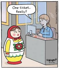 Doctor performing an ultrasound on a russian nesting doll. One Ticket Really Matryoshka Funny Cartoons Haha Funny Funny Jokes