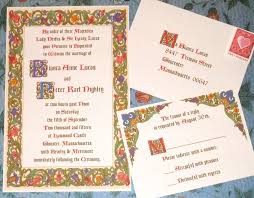 Image result for medieval wedding invitations