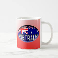 Australia Rugby Ball Coffee Mug Australia Rugby Mugs Rugby Ball
