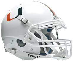 Miami Hurricanes Authentic Schutt Xp Full Size Helmet Football Helmets Miami Hurricanes College Football Fans