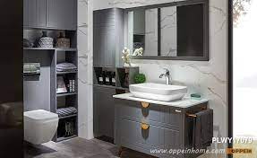 Vaahto sisäpuolella + ulkopakkaus, painatus tai etiketti basin pakkaus: Gray Lacquer Bathroom Cabinet Plwy17079 Oppein The Largest Cabinetry Manufacturer In Asia