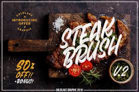 Black Angus Thanksgiving Menu Gl Steak Brush V 2 Appealing Fonts New Fonts Creative Fonts