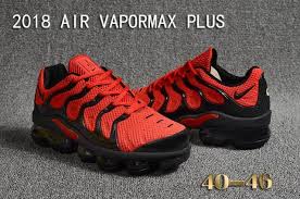 Air Max Vapormax Plus Black And Red Mens Nike Air Vapormax Plus Kpu Tn 2018 October Red Black Casual Sneakers Nike Air Vapormax Nike Air Mens Nike Air