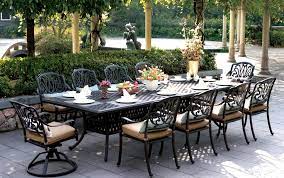 We also offer delivery in pa and new jersey. Patio Furniture Dining Set Cast Aluminum 120 Rectangular Table 11 Pc Lisse