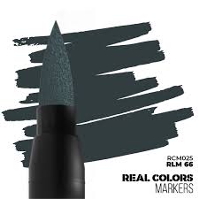 AK-Interactive: Real Color Acrylic Paint Marker - RLM66 Dark Grey