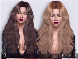 Anto Effie Hairstyle Sims Hair Long Hair Styles Sims 4