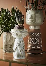 Wazon Woman Imprint Madam Stoltz Hy14209 18 Vase Stoneware Vase Stoneware
