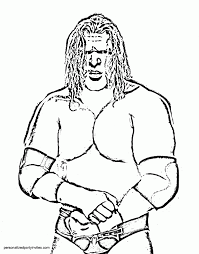 Triple H Coloring Pages Coloring Home