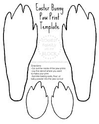 A rabbit's foot is a brewing item obtained from rabbits. How To Make Easter Bunny Paw Prints With Free Printable Template Bunny Paws Easter Printables Free Printable Easter Art