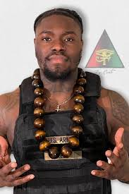 Mens Large Wood Bead Necklace