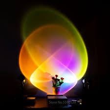 The fanciest model we've come across thus far is called the halo one; 2021 Hot Rainbow Sunset Projector Atmosphere Usb Dc5v Led Night Light Home Coffee Shop Background Wall Decoration Projected Lamp Mega Offer 7d7ea Butiksdator