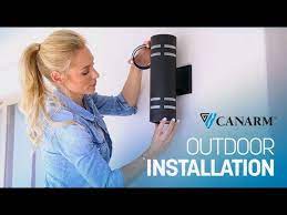 How To Install An Outdoor Wall Light Canarm Youtube