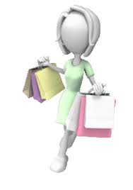 Woman Shopper Carrying Bags 500 Clr 8079 Powerpoint Animation Sculpture Lessons Funny Emoticons