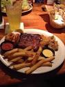 Trio - BBQ ribs, fried shrimp, and chicken - Picture of FATZ ...
