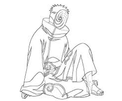 Printable coloring pages for kids of all ages. Tobi Naruto Coloring Pages Novocom Top