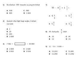Senarai terbesar kuiz matematik tahun 5 yang hebat dan via skoloh.com. Soalan Matematik Tahun 5 Scribd J Kosong W