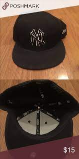 New York Yankees Black Flat Brim Hat 7 5 8 Black Flats Flat Brim Hat Brim Hat