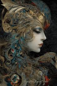 A couple of portraits created in Midjourney