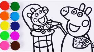 Peppa Pig Dibujo Para Colorear