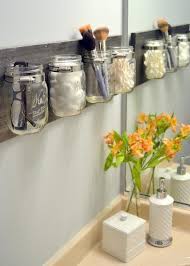 Find and save ideas about diy mirror on pinterest. Designer Small Bathroom Storage Ideas You Can Try At Home Mason Jar Organization Home Diy Mason Jar Diy